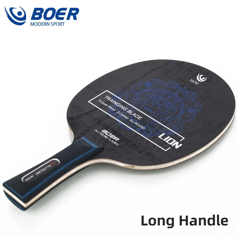 Ostrze do tenisa stołowego Boer Lion 5+2 Drewniane ostrze do ping-ponga Dobre do ataku z precyzyjną kontrolą