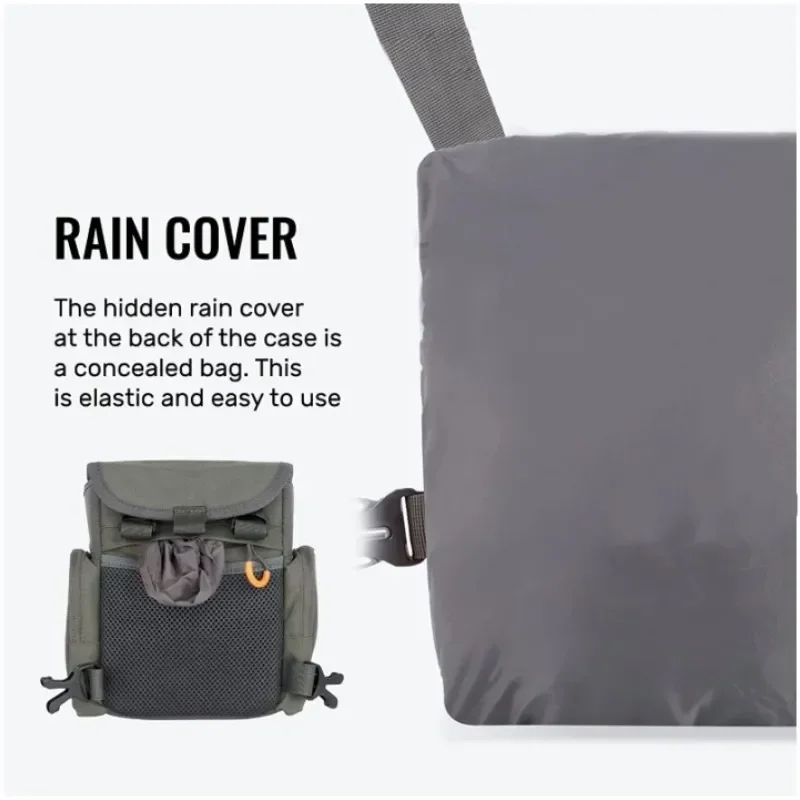 Arnês binocular pacote de peito tático ajustável grande capacidade camuflagem bino caso com telêmetro bolsa à prova dwaterproof água