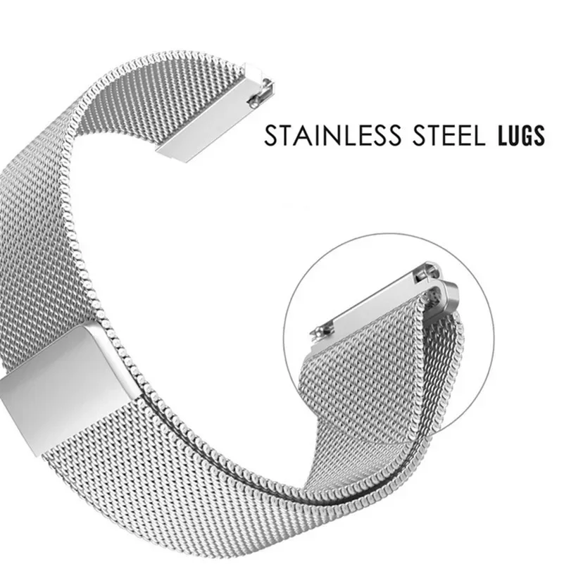 18mm 20mm 22mm Milanese Strap for Samsung Galaxy Watch 6 5 4 40 44mm Band Active 2 Gear S3 for Amazfit Bip for Huawei 4Pro GT4