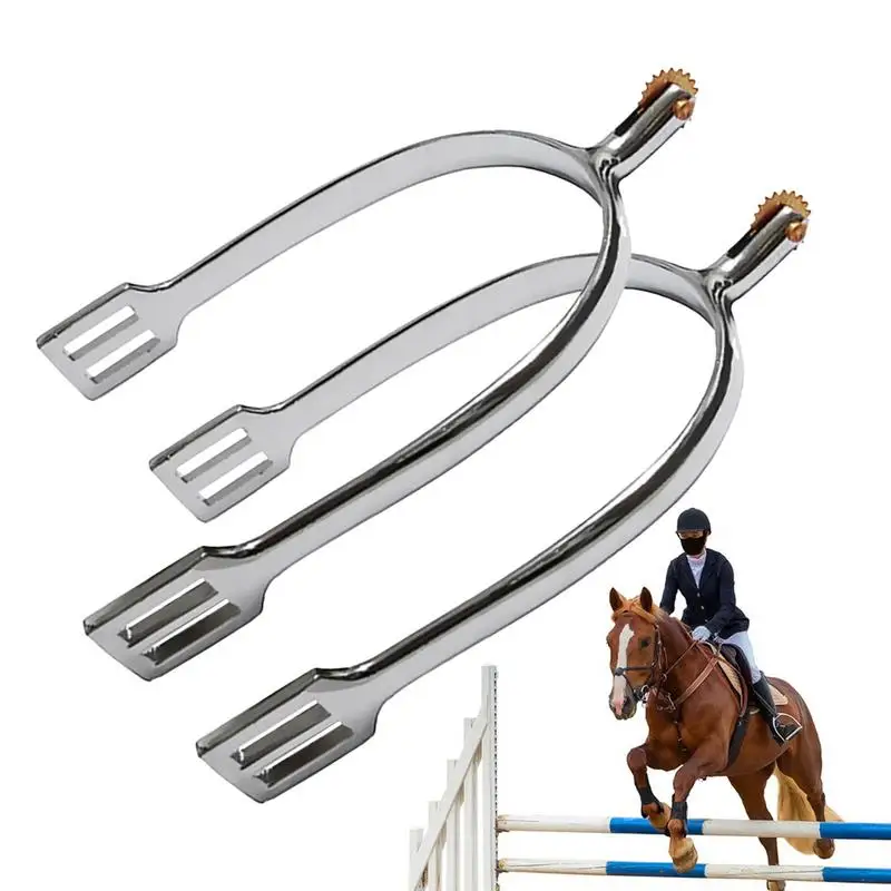 Speroni per stivali da cowboy Accessori da equitazione rotanti Speroni da cavallo Speroni Stivali da cowboy Donna Speroni da cowboy Uomo in lega di zinco per cavallo