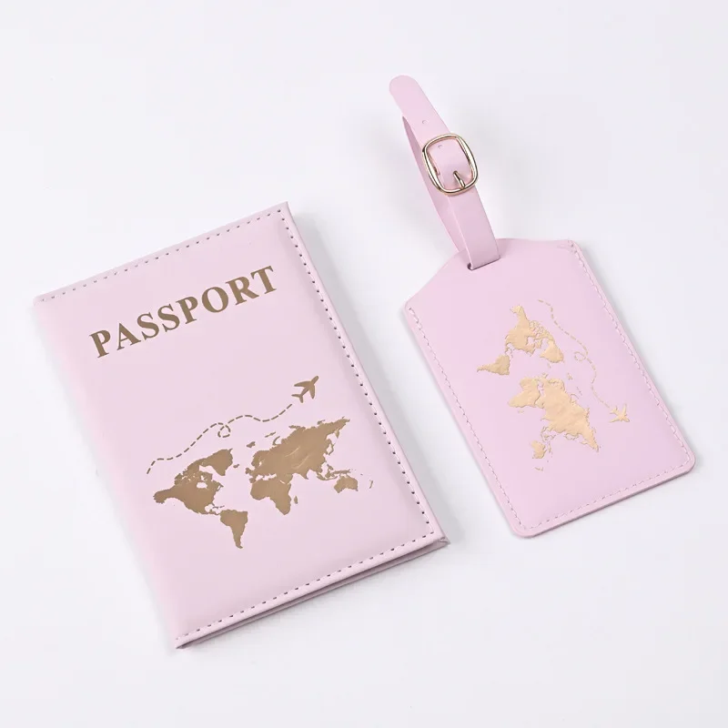 Funda para pasaporte, fundas para billetes para mujeres y hombres, funda protectora para pasaporte de viaje, etiquetas de equipaje, bolsas, accesorios de viaje