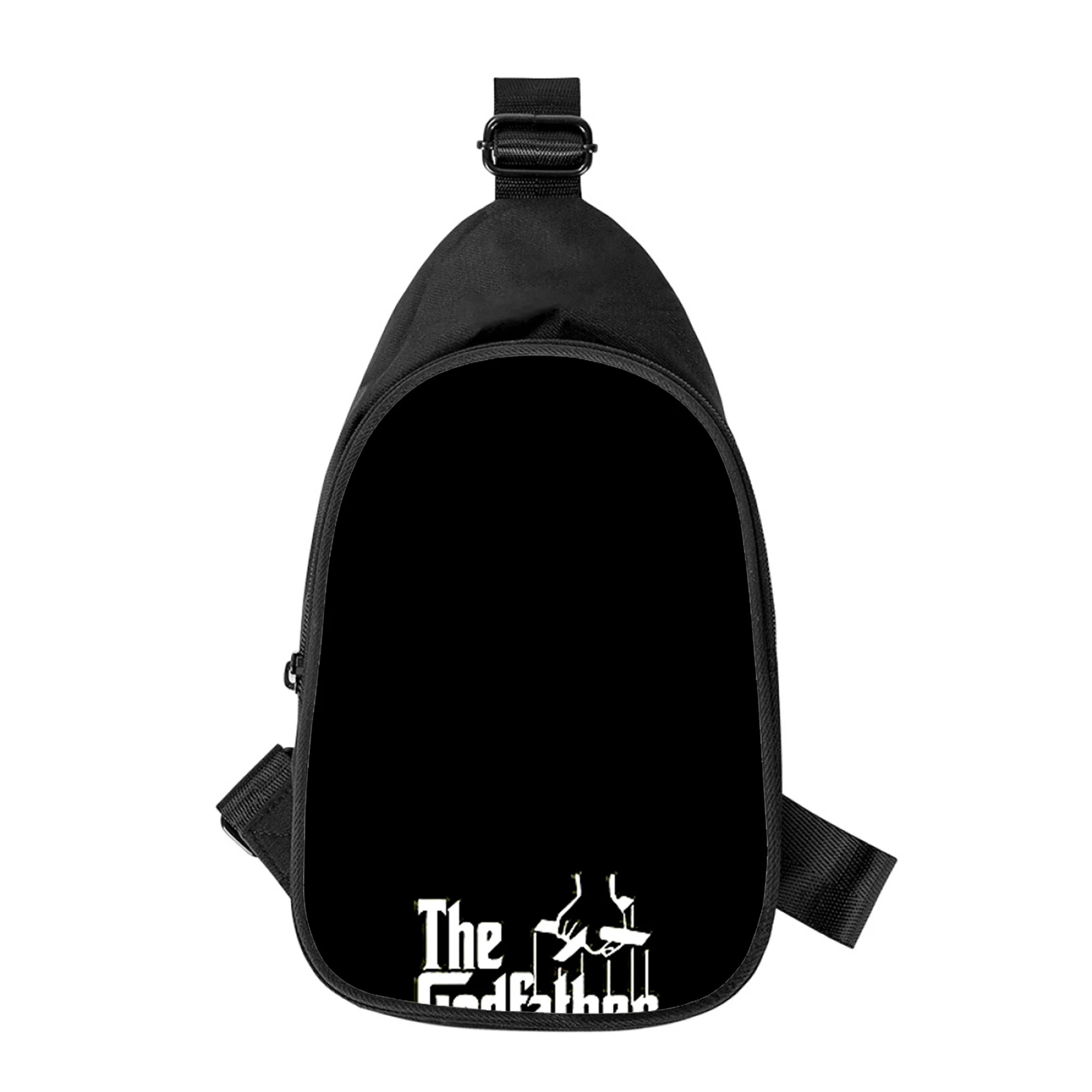 Der Pate Don Corleone Print neue Männer Kreuz Brusttasche diagonal Frauen Umhängetasche Ehemann Schule Hüft tasche männliche Brust packung