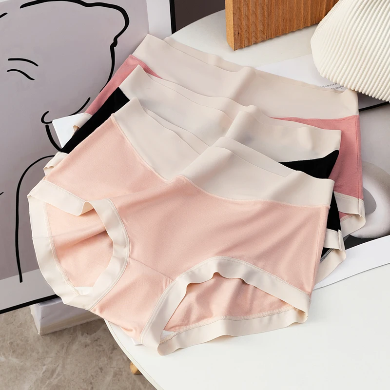 Women'S Panties Modal Underwear Female Comfortable Seamless Sexy Lingerie Intimates Underpants Briefs Girls Solid Ultra-Thin