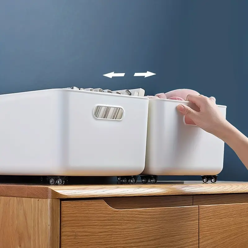 4pcs 접착제 도르래 보관 상자 캐스터 쓰레기통 자체 접착 가구 캐스터 휠 홈 침묵 흠집 없음 상자 바퀴