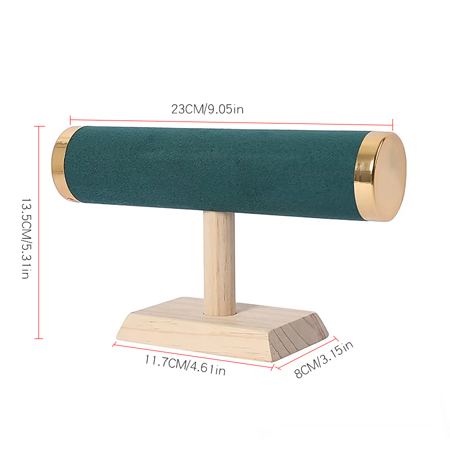 Massivholz einlagige Metallabdeckung Armbandhalter Verpackung liefert Schmuck Display Juwelier Organizer Frau