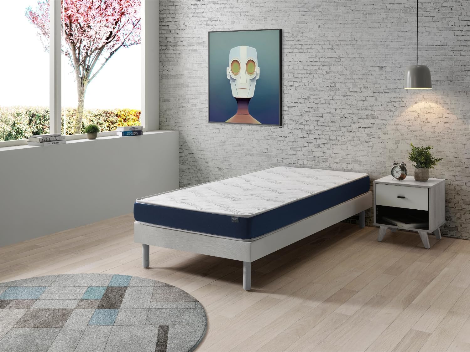 Colchón Espuma 80X160 Orion Confort altura14 CM Ideal para Cama Infante,Montessori