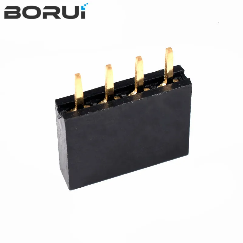 10PCS Einreihige Stift Weiblichen Header Buchse Pitch 2,54mm 1*2P 3P 4P 6P 8P 12P 15P 20P 40P Pin Stecker Für Arduino