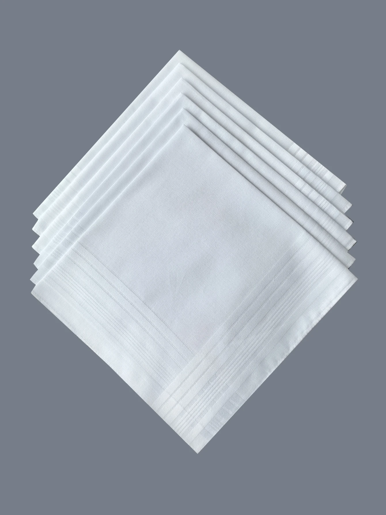 Dünnes Gefühl 6 Stück reine Baumwolle weiß Taschentuch Satin Satin Gentleman Taschentuch Anzug Schule DIY Doodle liefert einfarbig