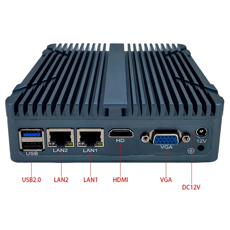 High Quality Industrial Mini PC With J1900 Fanless Desktop Computer SSD DDR3L VGA Display 4GB Memory HDD I3 Processor