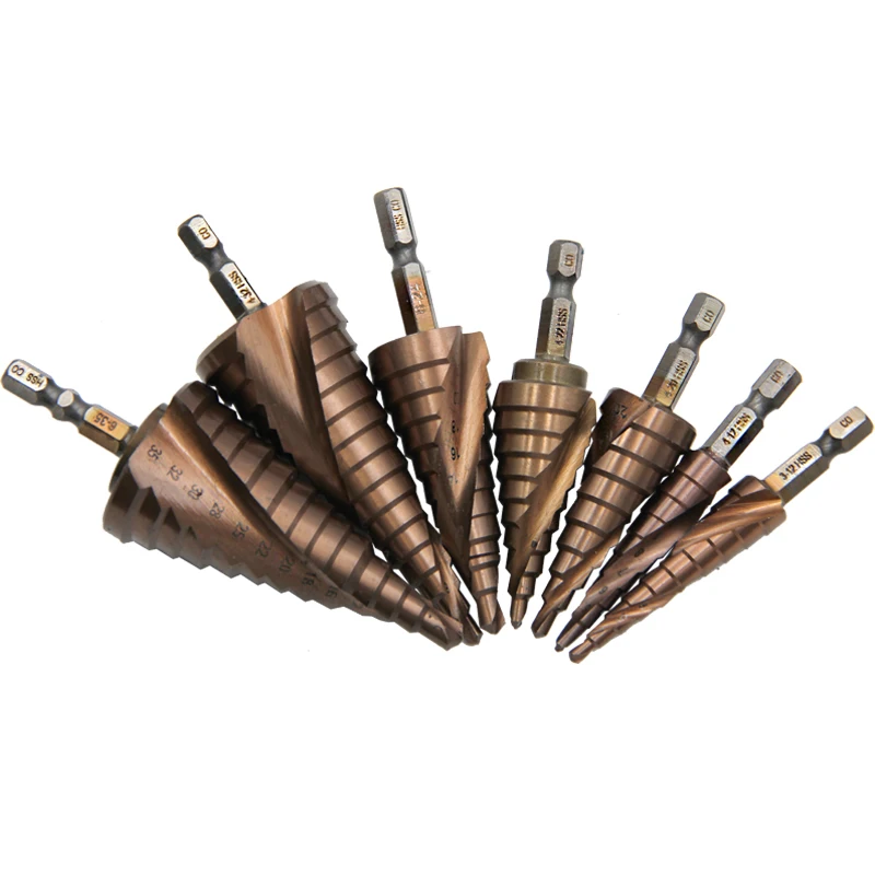 4-12/4-20/4-32mm M35 kobalt met stap boor pagode gatopener zeshoekige spiraalboor snijgereedschap power tool accessoires