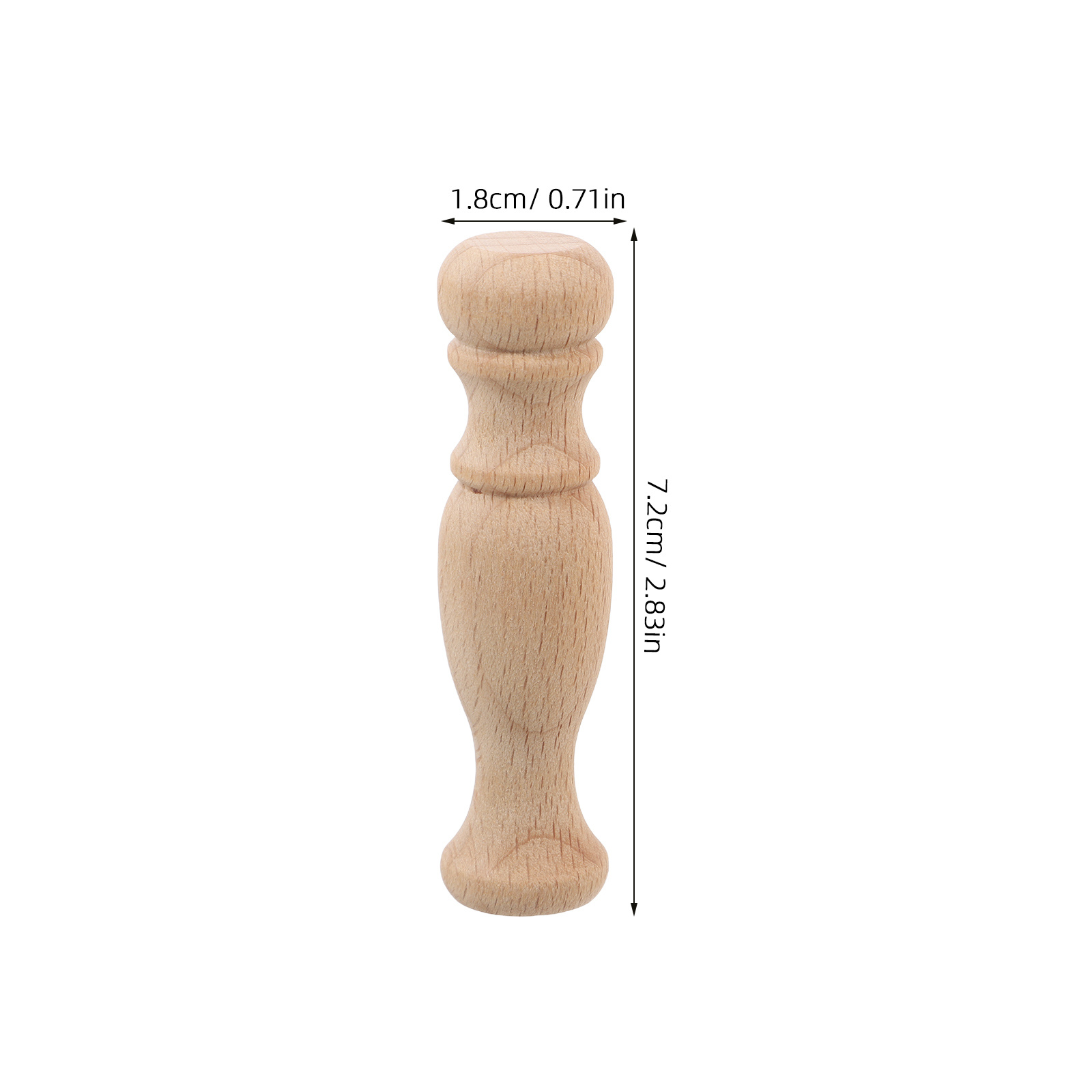 10Pcs Solid Wood Roman Pillars Unfinished Miniature Staircase Spindles Decorative Baluster Railings Garden Courtyard Accent