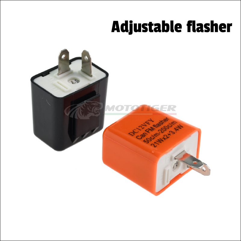 Motorfiets LED Knipperlichtrelais Verstelbare Frequentie Vierkant Knipperend Knipperlicht Motorfiets Led-verlichting Richtingaanwijzer 12V Flash