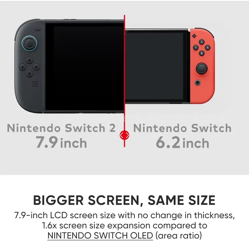 【Marke+】Nintendo Switch 2 mit Mario Kart World 7,9-Zoll-LCD-Display Joy-Con2-Griffkonsole Stabiler TV-Modus Videospielen