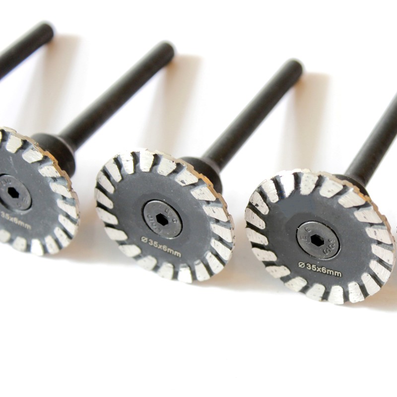 ミニダイヤモンドソー BIade 6 ミリメートルシャンク彫刻研削カッティングディスク花崗岩大理石石コンクリート切削工具