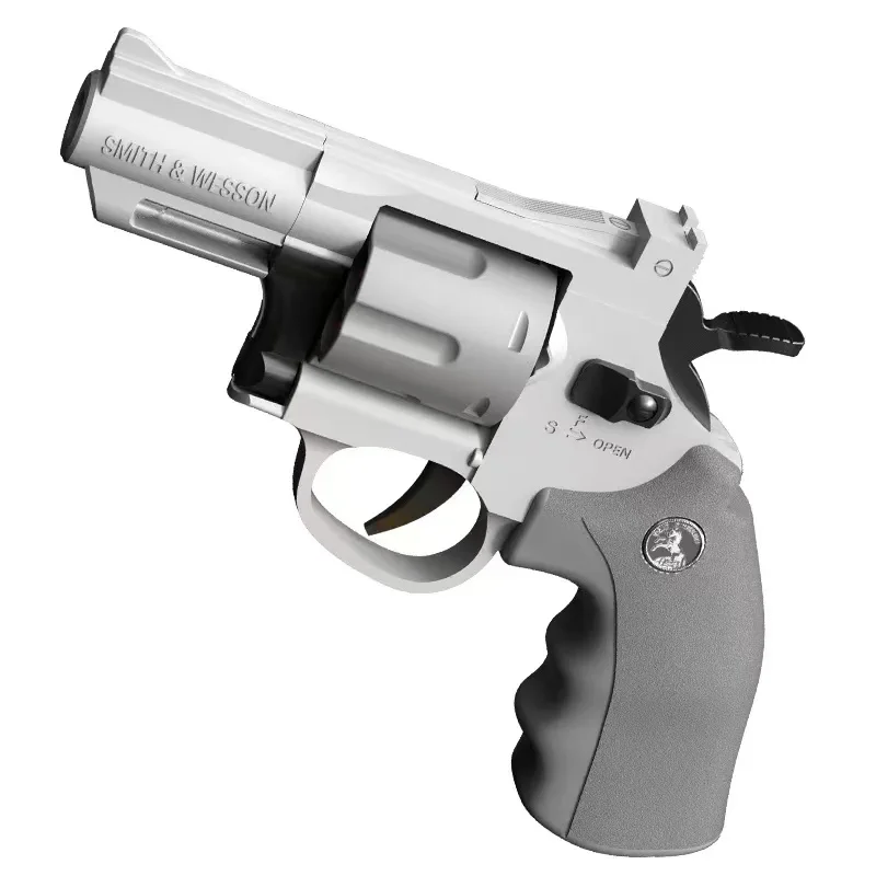Soft Bullet Toy Gun Set with Ejecting Revolver for Kids, One-Key Detachable Pistol, Continuous Shooting
