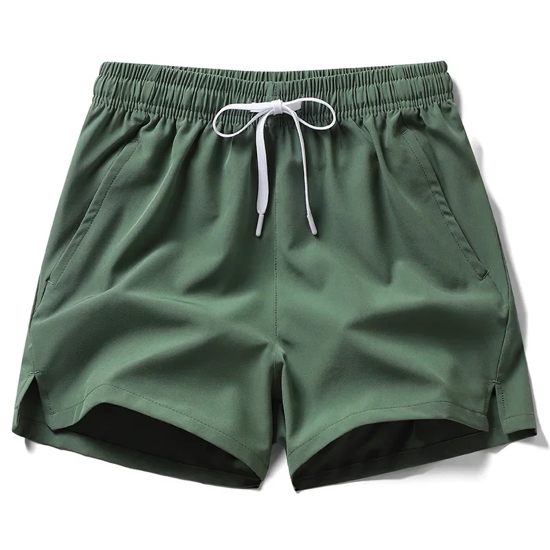 Pantaloni sportivi da uomo estivi Pantaloncini casual Tasche Pantaloni leggeri di base in tinta unita Pantaloncini da spiaggia da jogging da uomo