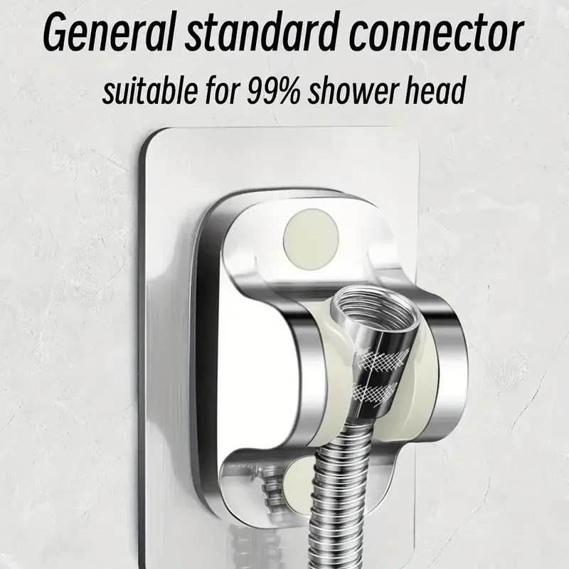 1Pcs Universal Showerhead Holder Wall Mounted Punch Free Household Adjustable Shower Bracket Self Adhesive Bathroom Accessories
