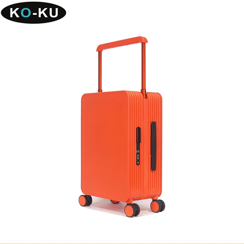 KO-KU กว้างรถเข็นกรอบอลูมิเนียมกระเป๋าเดินทางเงียบ Universal ล้อกระเป๋าเดินทาง 24 นิ้วกระเป๋าเดินทาง 20 นิ้ว Boarding Box