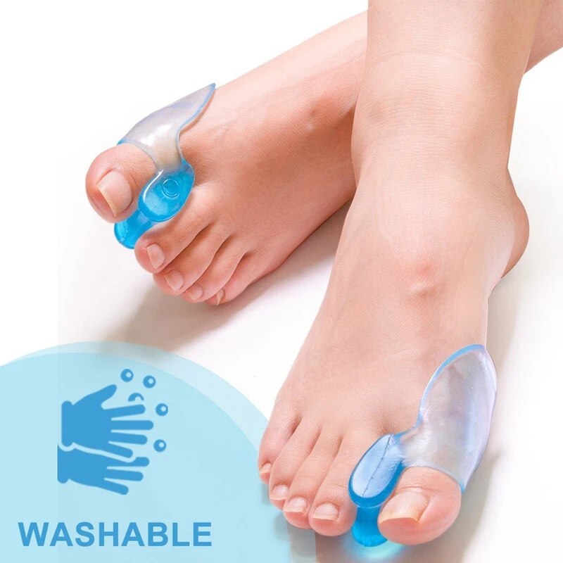 外反母趾外反母趾矯正器、男性と女性のbigfoot骨、昼と夜を使用して、つま先の仕切り、2個