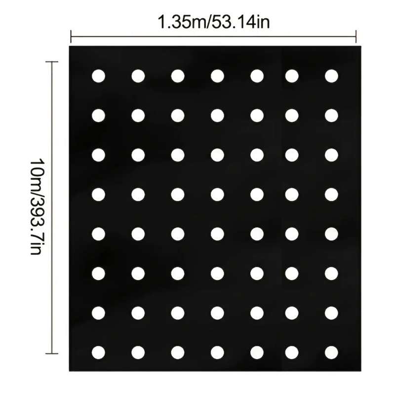 Wachsen Sie Ihr Gemüse mit unserem hochwertigen MulchFilm aus schwarzem Kunststoff – perfekt für Gewächshäuser und Pflanzenschutz!