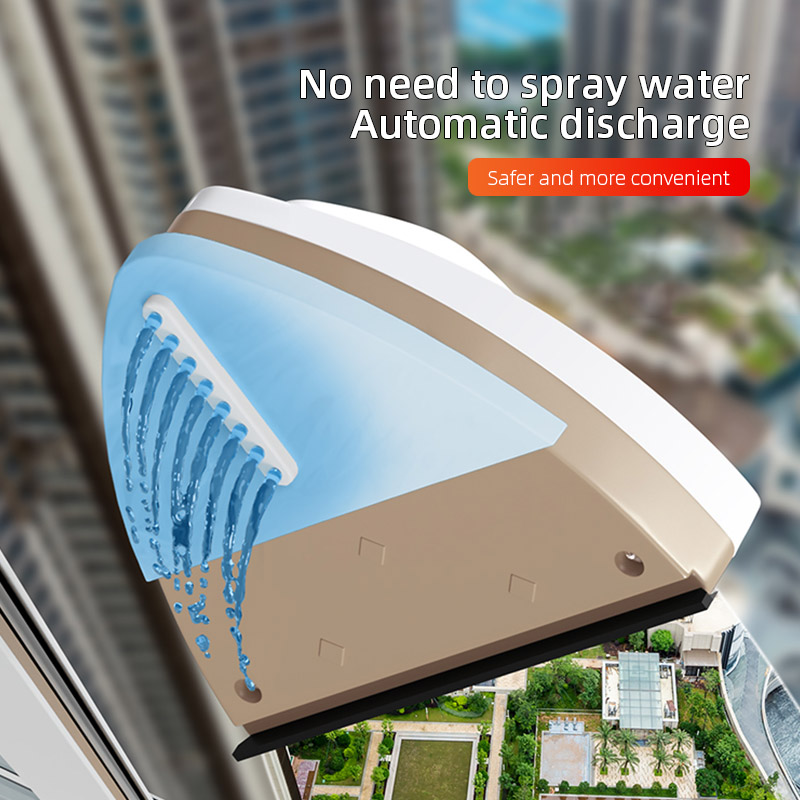 Limpiador de ventanas de vidrio magnético de doble cara herramienta de limpieza del hogar limpiaparabrisas de drenaje automático limpiador de ventanas de vidrio