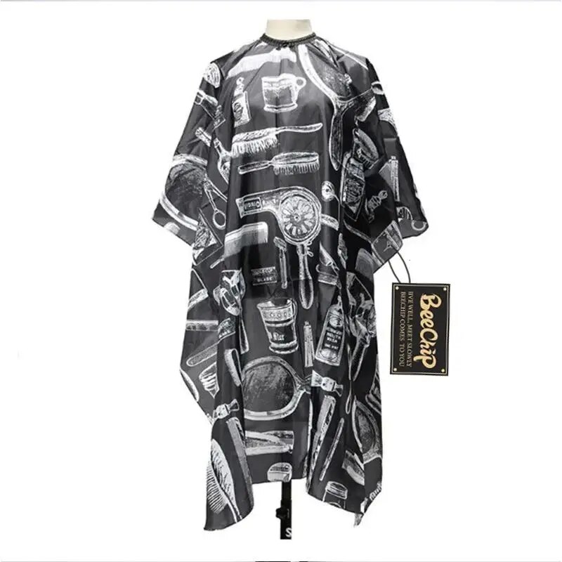 Baberos de peluquería antiadherentes para permanente y teñido, estampado permanente y teñido, vestido para el cabello, chal