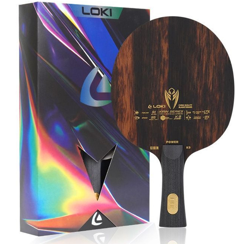 LOKI KIRIN K9 K10 K11 Professionelle Carbon Faser OFF + K7 Reinem Holz Tischtennis Klinge Original LOKI Ping Pong klinge Bat