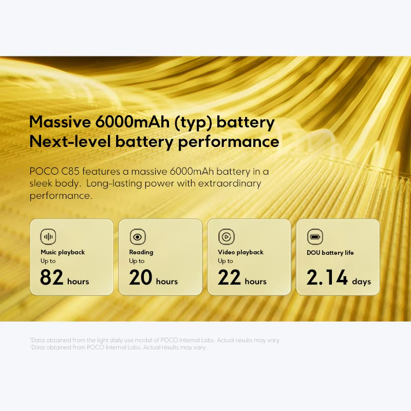 【Première mondiale】POCO C85 Version mondiale Smartphone 128/256 Go Helio G81-Ultra Batterie 6000 mAh Écran 6,9" Caméra 50MP 33 W NFC