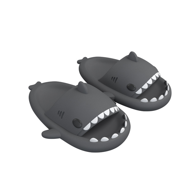 2024 toboganes de tiburón para mujeres y hombres, zapatillas de tiburón de verano para el hogar, sandalias informales de baño EVA, chanclas de playa para parejas frescas al aire libre