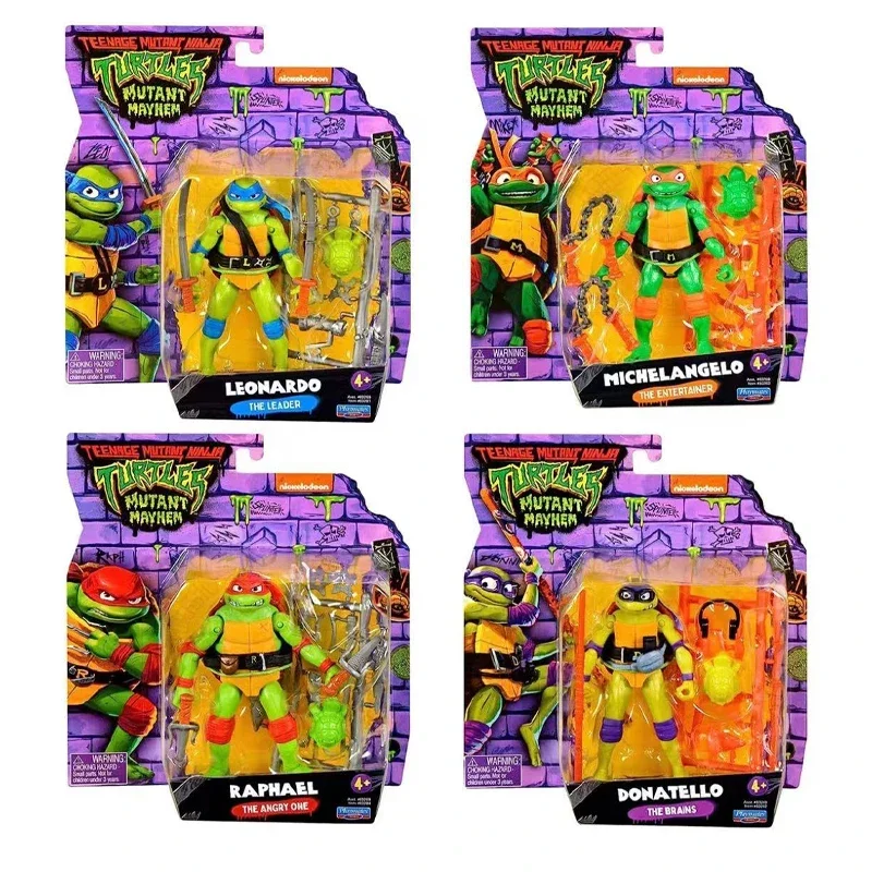 Teenage Mutant Ninja Turtles Actionfiguren Raphael Michelangelo Gemeinsame bewegliche Tischdekoration Sammlerstück Kindergeburtstagsgeschenke