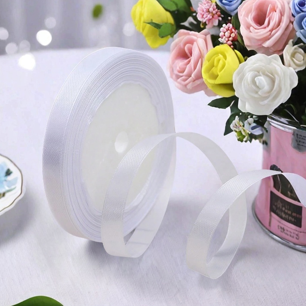 1 roll/5 rollen 0.6/1 cm breed lint boog lint bruiloft linten decoratie voor geschenkverpakkingen, geschenkdoos decoratie, DIY craft