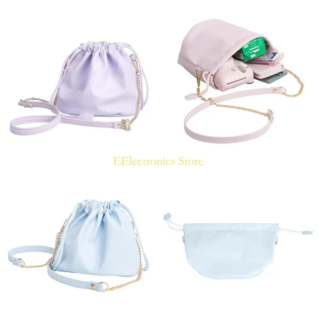 B03C Portable PU Camera Bag Casing Dengan Bahu Berkilau Bertahan Berlaku Shockstring