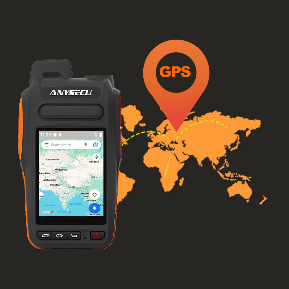 Anysecu Y18 4G Сетевое радио Y15 Обновление Android 9.0 с мобильным телефоном WIFI GPS Работает с Zello Real-ptt Waliefleet POCstar