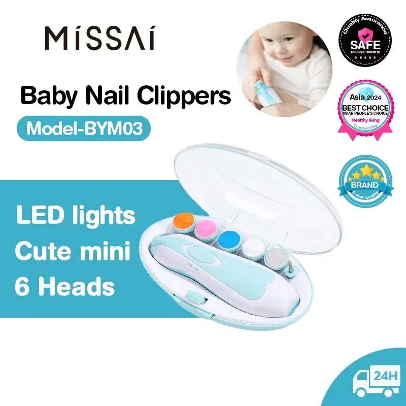 Multifuncional bebê elétrico aparador de unhas criança polidor ferramenta infantil cortador de unhas conjunto aparador para cuidados com o bebê