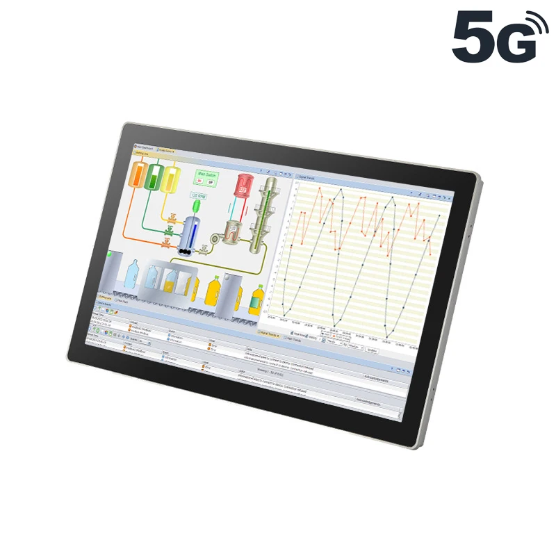 10.1"12.1"15"17"Inch Fanless Industrial All In One Computer i7 1165G7 Panel PC IP65 Waterproof Touch Screen for Military Kiosk