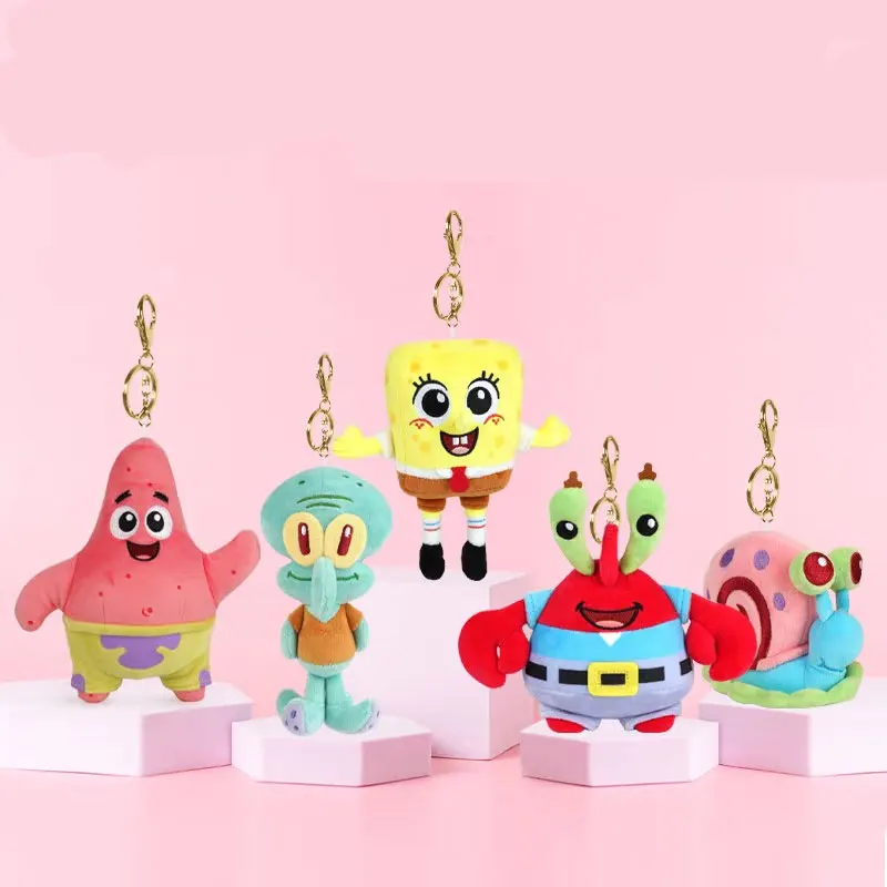 อะนิเมะ Spongebob Squarepants Patrick Star Squidward Eugene H. Krabs Gary Kawaii การ์ตูนตุ๊กตา Plush ของเล่นของขวัญวันเกิดสําหรับเด็ก