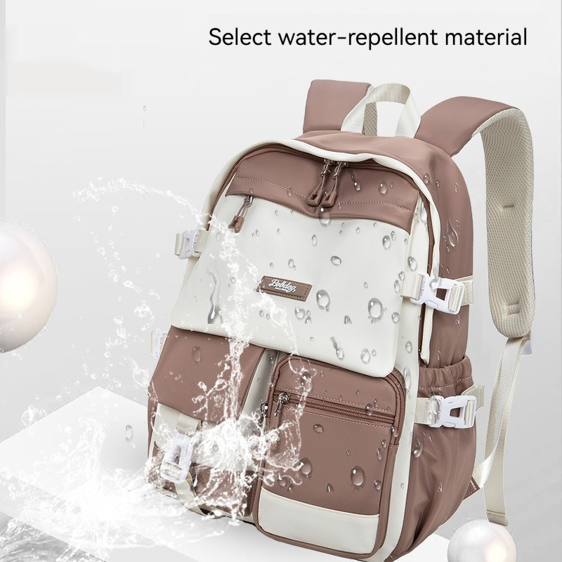 Backpack Simple Junior High School College Men's and Women's Schoolbags Computer Backpack Large Capacity Travel Bag