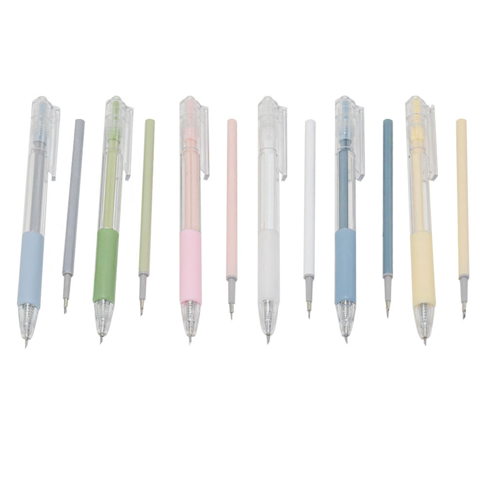 Paper Cut Knife Pen Refill Set Art Utility Knife Scrapbooking Cutting Tool Precision Sticker Washi Tape Cutter DIY Craft 1+4 Pcs