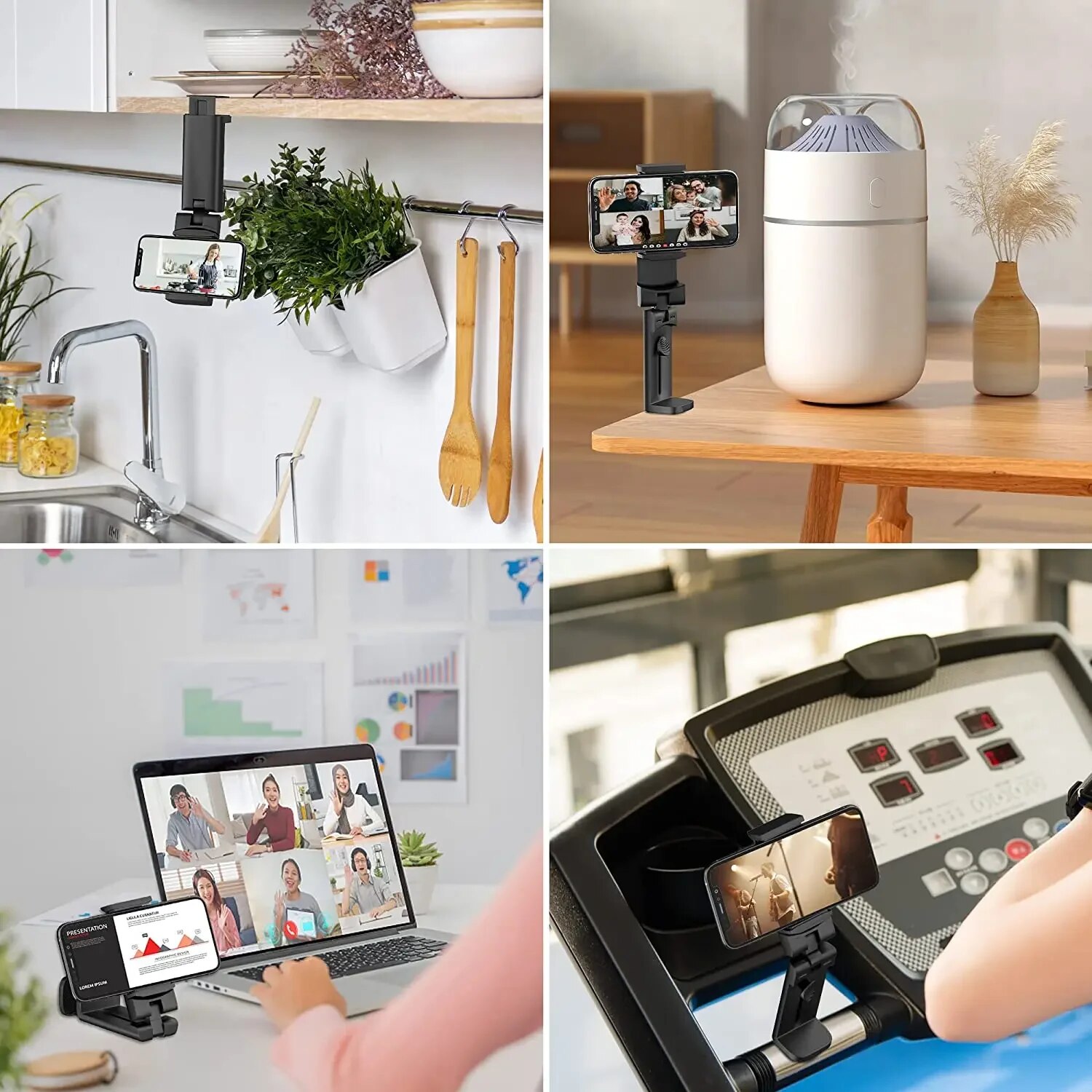 ユニバーサル 360 回転折りたたみ飛行機旅行電話ホルダースタンドマウントデスク怠惰なカーシートフライングホルダー 4.7-6.9 インチ電話用