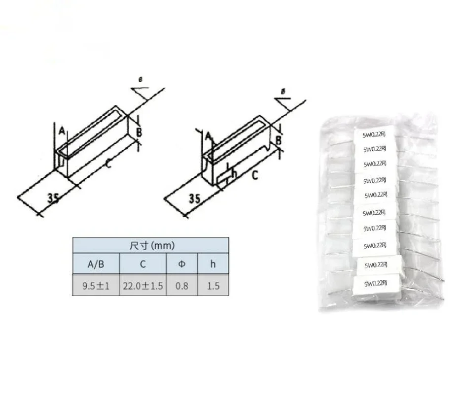 10 Cái 5W Xi Măng Chịu Lực Chống 0.01R ~ 150K 0.5R 1R 10R 100R 0.22 0.33 0.5 1 2 5 8 10 15 20 25 30 100 1K 10K Ohm