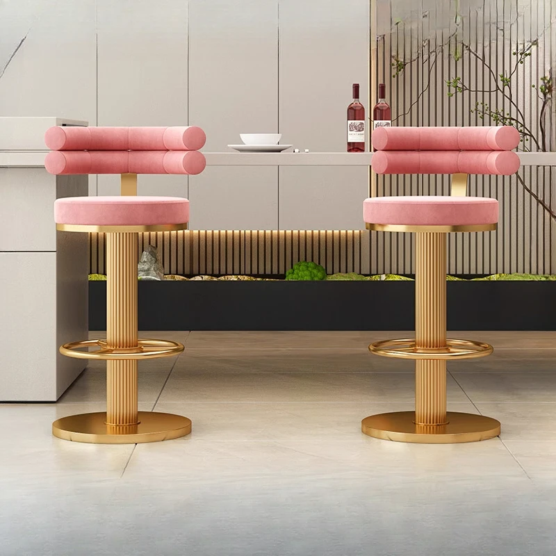 Luxuriöser Design-Barstuhl, drehbar, rund, drehbar, für die Küche, Barhocker, höhenverstellbar, Theke, Taburetes De Bar, Wohnmöbel