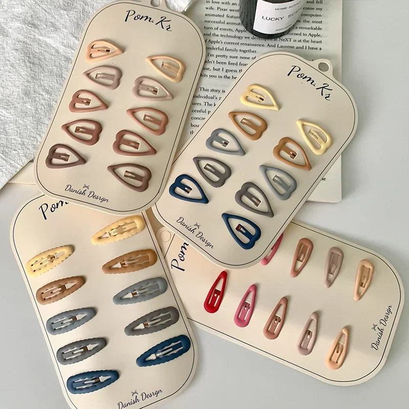 10 ชิ้น/เซ็ตคลิปผมที่มีสีสันสําหรับเด็กทารก Glitter โลหะ Hairpin BB คลิป Hairpin Headwear เด็กทารก Hairclip อุปกรณ์เสริม