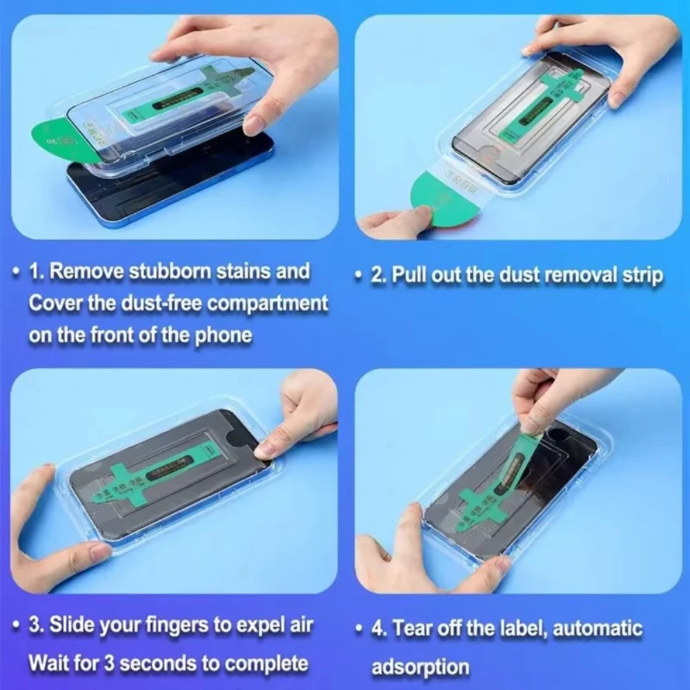 NNBILI 3 ชิ้น Oleophobic ฝุ่นฟรีติดตั้งง่าย Matte ป้องกันหน้าจอความเป็นส่วนตัวสําหรับ iPhone 17 16 13 12 11 14 15 Pro Max Air XS