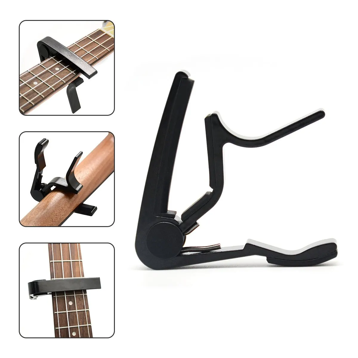 Capo กีตาร์สําหรับ 6 สายอะคูสติกคลาสสิกกีตาร์ไฟฟ้าโลหะผสมโลหะ Universal มัลติฟังก์ชั่ Capo กีตาร์อุปกรณ์เสริม