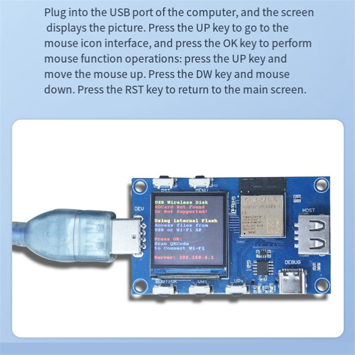 Placa de prueba de evaluación USB OTG, ESP32S3, compatible con Wi-Fi y BLE5.0, módulo de placa de desarrollo de funcionalidad inalámbrica