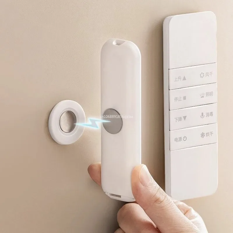1pc Magnetic Sticker Remote Control Holder Wall Mount Self-Adhesive Convenient Storage Organizers Back of TV Home Organization