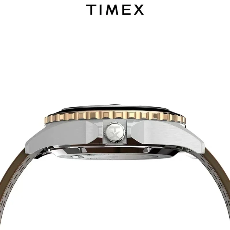 TIMEX 自動機械式時計男性アメリカンステンレス鋼スクラッチプルーフ防水ダイビングウォッチビジネスレジャーウォッチ