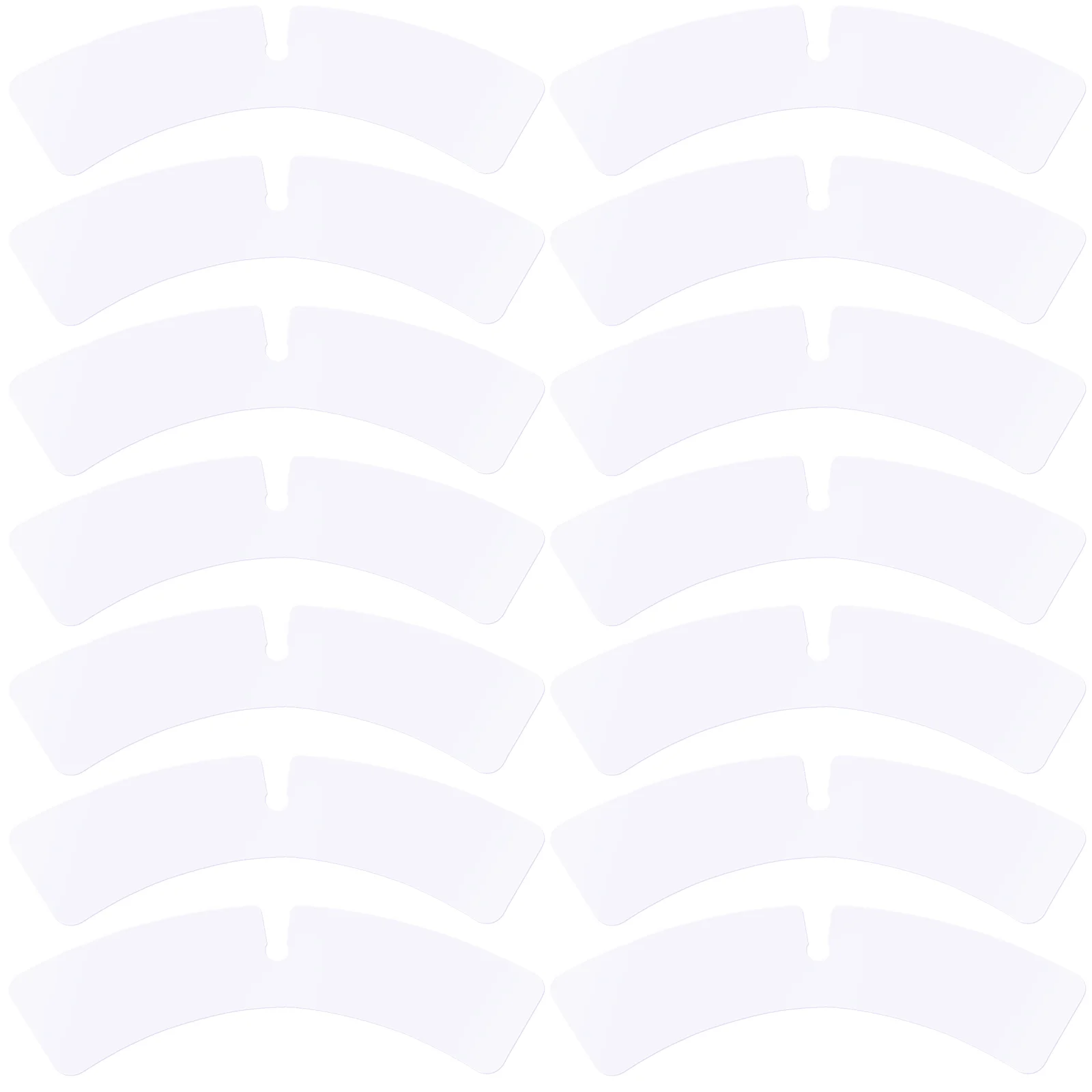 100 Pcs Shaper Collar Support Piece Man Clothes Racks Button Plastic Extender for Dress Shirts Inserts
