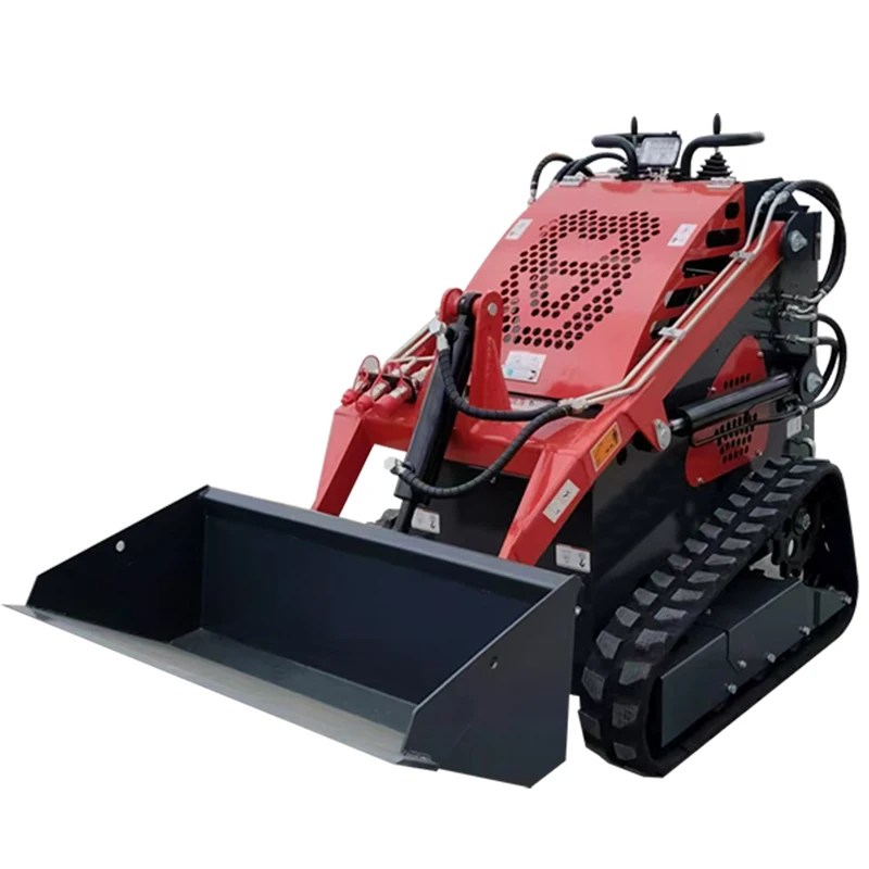 Manufacturer Direct 380E Mini Wheel Slip Loader Multi functional Mini Loader Small Forklift Customization