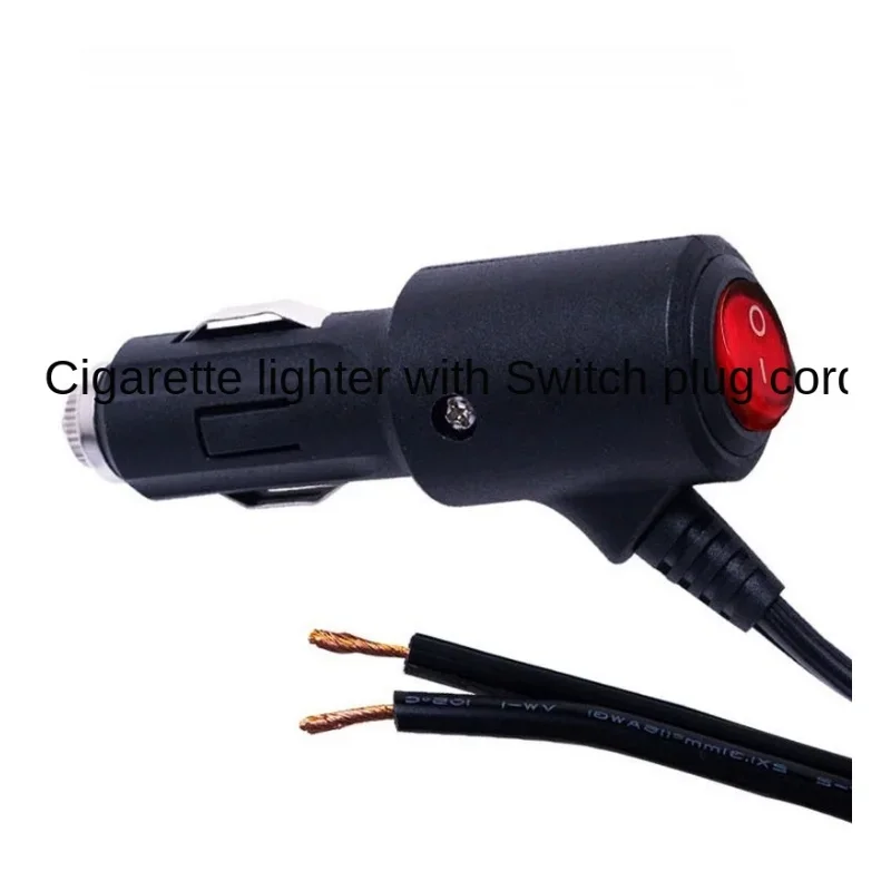 Carro motocicleta atv barco 12v 24v led interruptor liga/desliga isqueiro do carro tomada de energia conector com fusível 10a